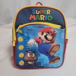 Super Mario Nintendo Child's Backpack School Bag 12"